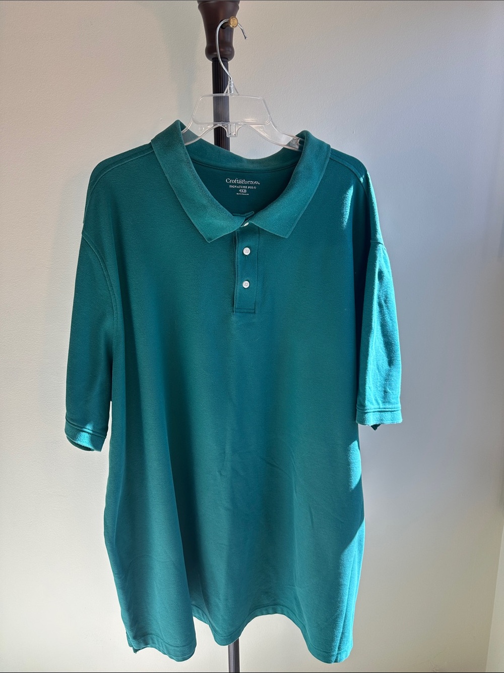 croft & barrow Teal Polo Shirt for Men
